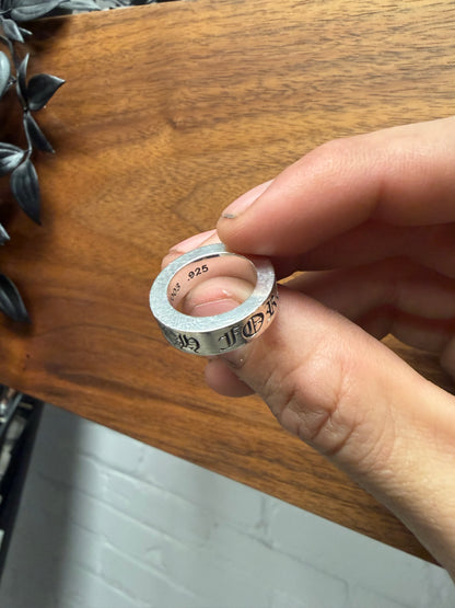 Chrome Hearts Classic ‘CH Forever’ 925 Silver ‘Spacer’ Ring