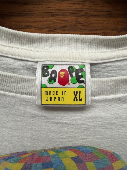 Bape ‘Digital Ape Head’ White Graphic T-Shirt
