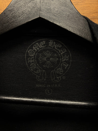Chrome Hearts Multi-Color ‘Cemetery Cross’ Black Short Sleeve Shirt