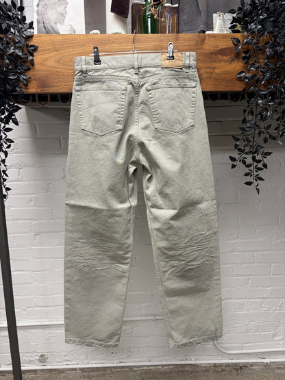 2022 Balenciaga Dirt Washed Grey Bootcut Denim