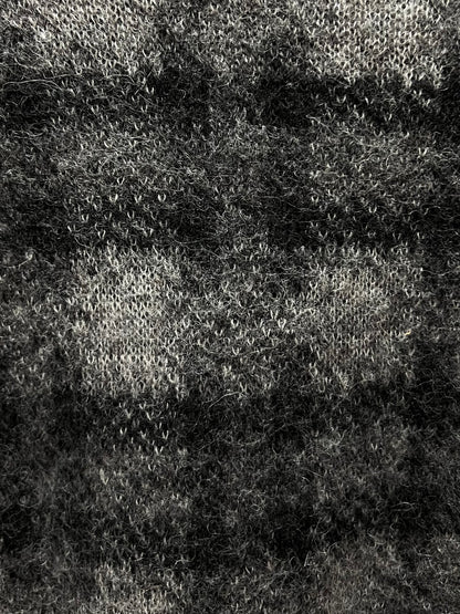 Yohji Yamamoto Pour Homme Grey Grid Knit Sweater