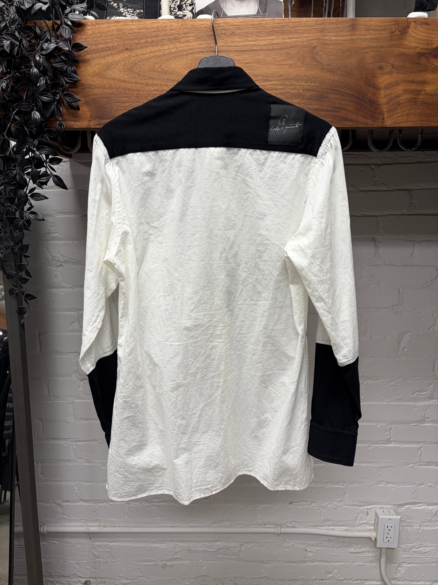 SS2016 Yohji Yamamoto Pour Homme ‘Sketched Dog’ Button Up Shirt