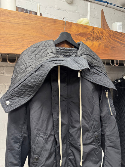 Rick Owens ‘Exploder’ Split Hood Quilted Lined Jacket