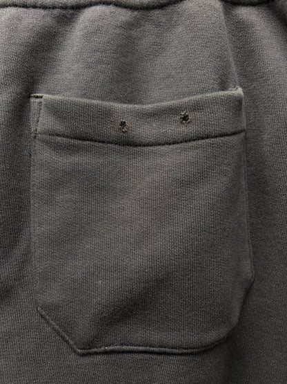 Chrome Hearts ‘Paperjam’ Black Cemetery Leather Cross Patch Sweatpants