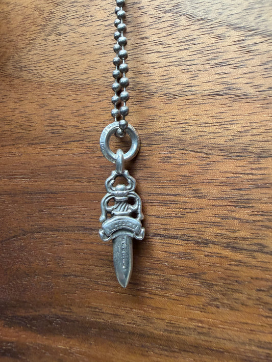 Chrome Hearts 925 Silver ‘Dagger Bail’ Pendant