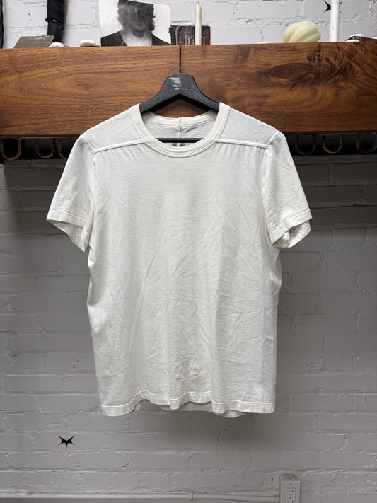 AW2024 Rick Owens ‘Porterville’ Milk White ‘Level’ T-Shirt