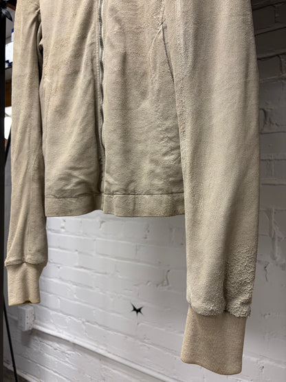SS2012 Rick Owens ‘Naska’ Pearl Blistered Lambskin Leather Jacket