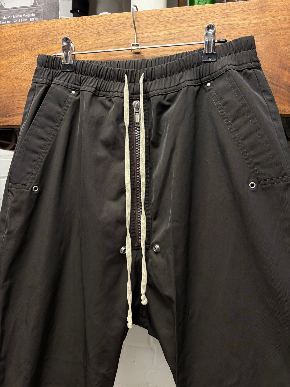 AW2020 Rick Owens ‘Performa’ Cropped Black Drawstring Pants