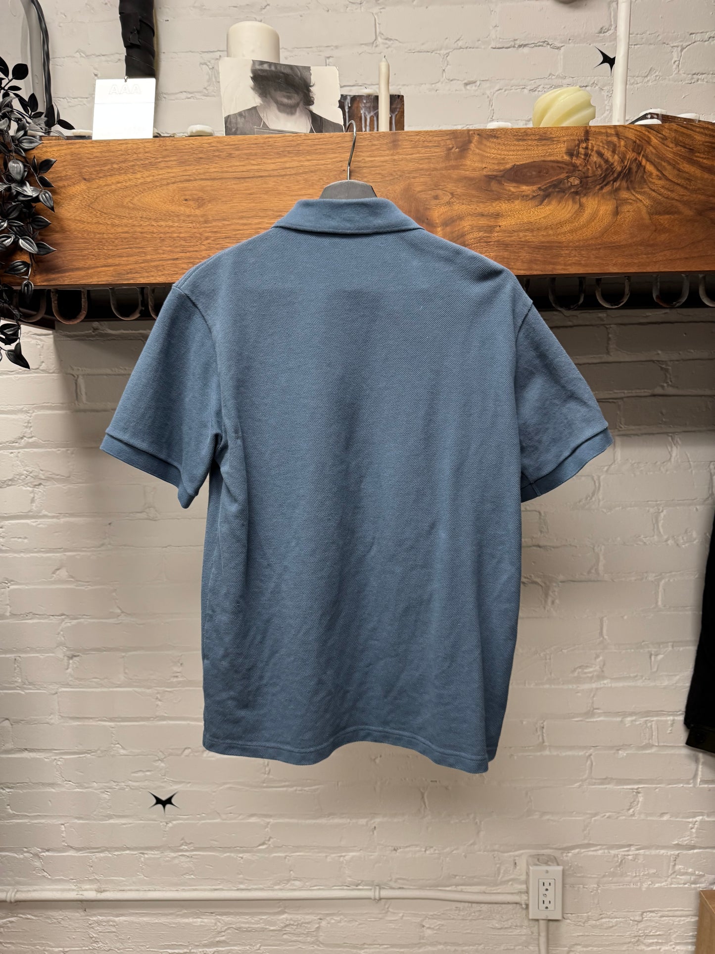 Dior x Stussy Chenille Patch Appliqué Blue Polo