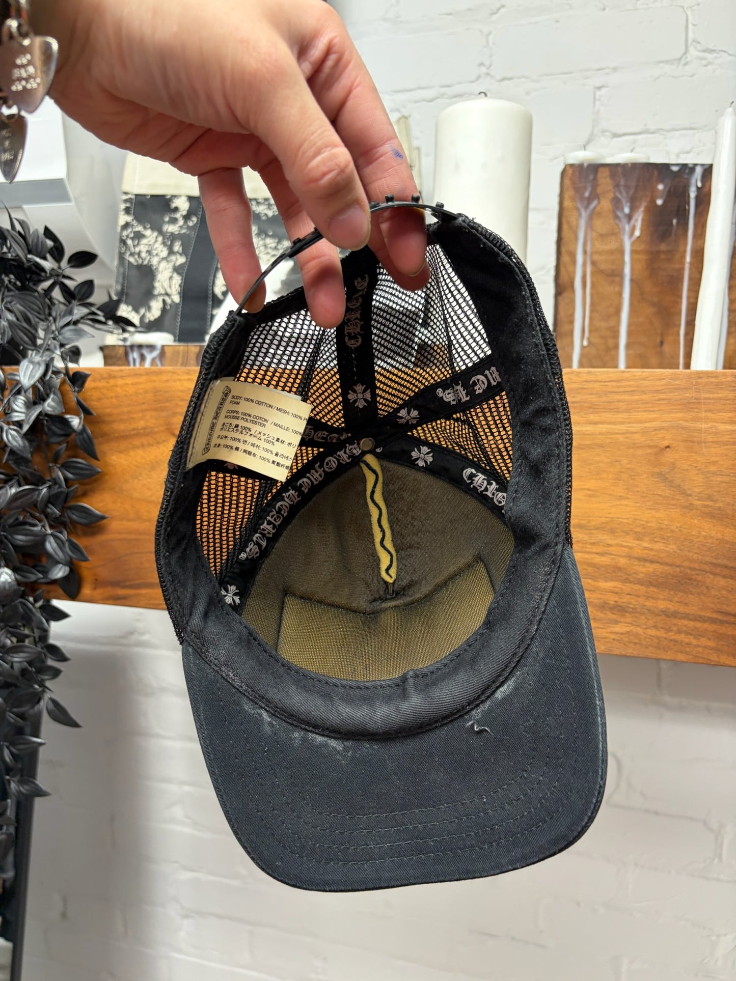 Chrome Hearts ‘Hollywood’ Store Exclusive Black Patch Trucker Hat