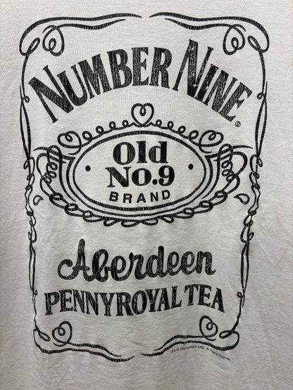 2003 Number (N)ine x ‘Jack Daniels’ White Graphic T-Shirt