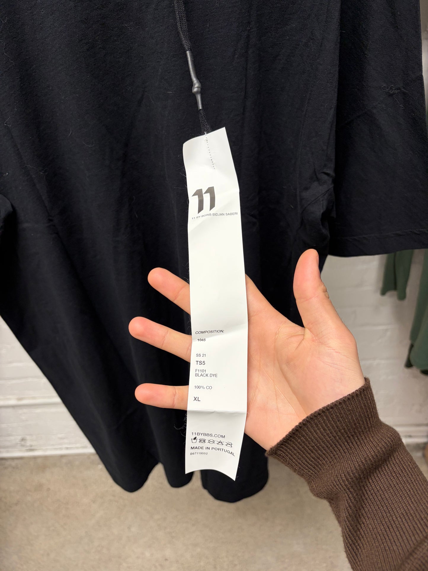 SS2021 Boris Bidjan Saberi ‘Black Dye T-Shirt