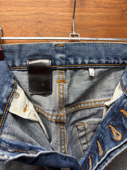 Dior Homme Dirt Washed Blue Skinny Jeans