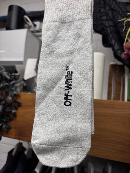 Off-White Arrows Silver/Black ‘Arrows Logo’ Socks