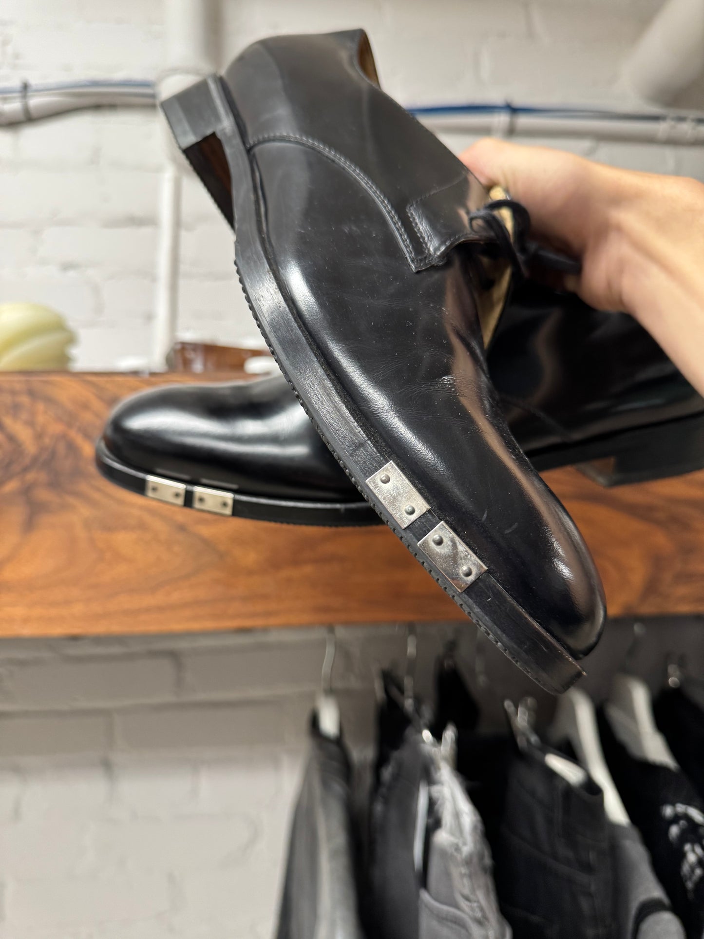 SS2004 Helmut Lang ‘Officer’ Studded Leather Derbys