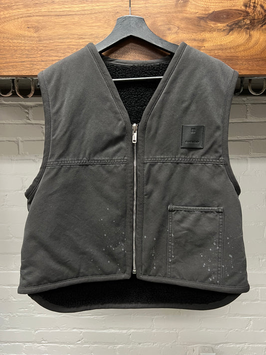 Givenchy Reversible Shearling/Denim Vest