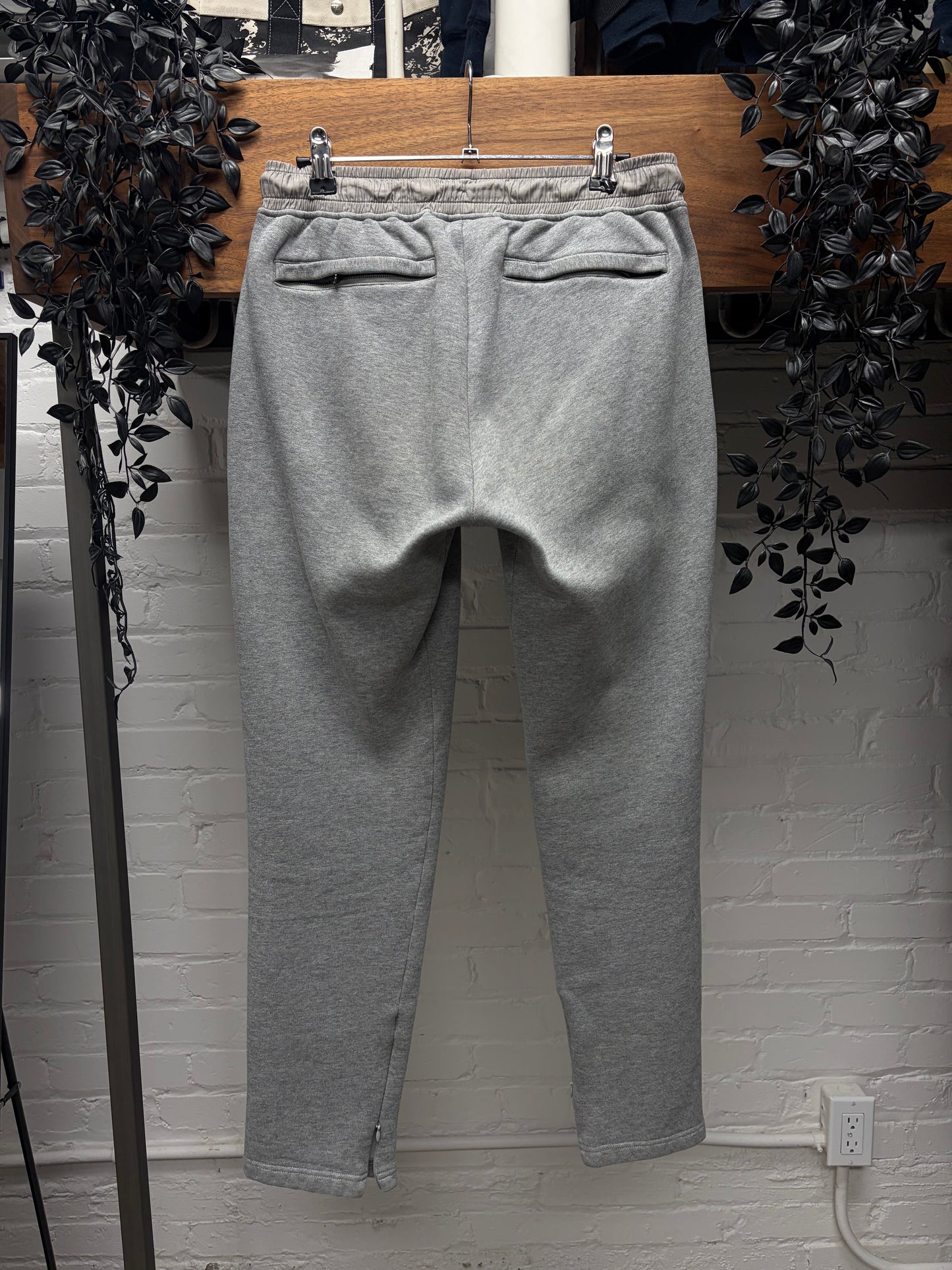 Burberry Embroidered Logo Grey Sweatpants