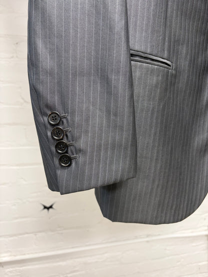 SS2007 Dior Homme ‘We Look Good Together’ Pinstripe Grey/Black Blazer