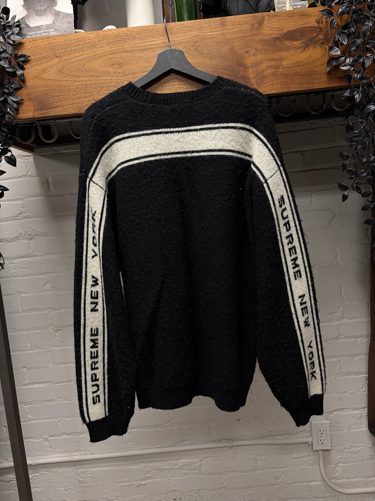 AW2024 Supreme Striped ‘New York’ Black/White Knit Sweater