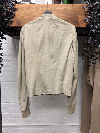 SS2012 Rick Owens ‘Naska’ Pearl Blistered Lambskin Leather Jacket