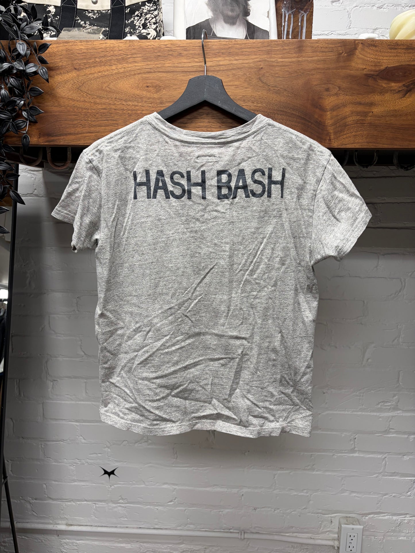 Kapital ‘Surf’ Patch Pocket Grey Cotton T-Shirt