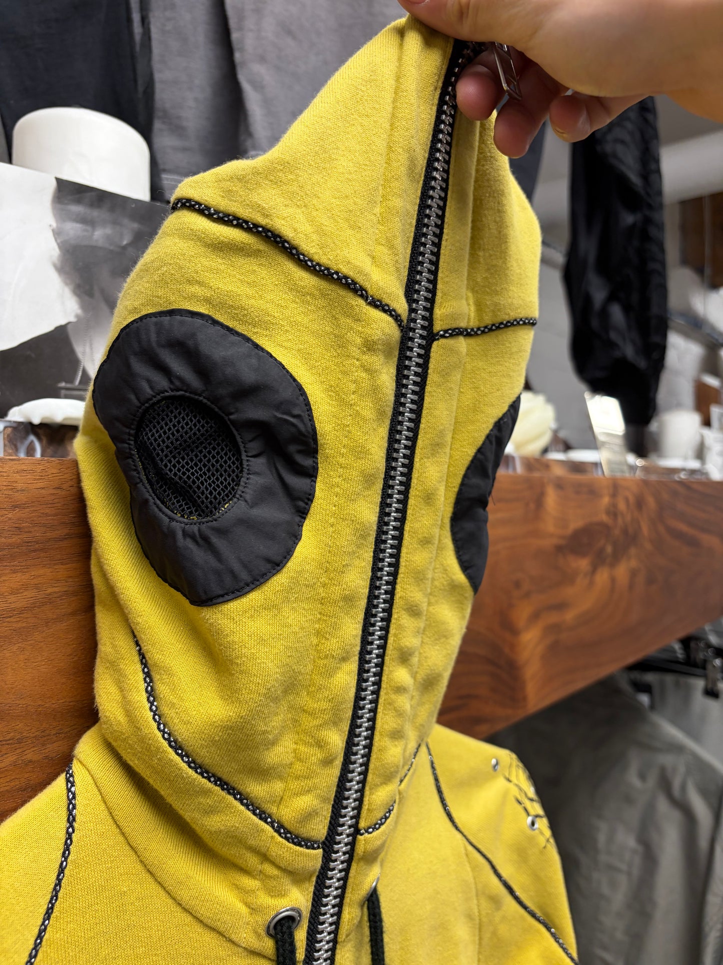 L.G.B. ‘Spider’ Black/Yellow Boxing Zip-Up Hoodie