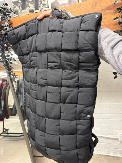 Bottega Veneta Black Padded ‘Cassette’ Jumbo Intrecciato Puffer Backpack