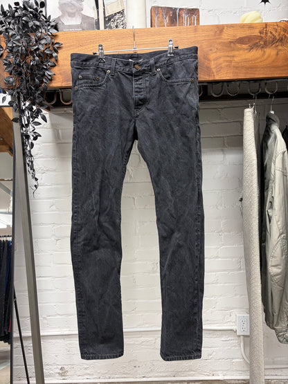 2020 Saint Laurent ‘D18’ Black Skinny Jeans