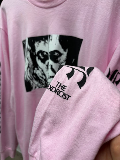 AW2025 Supreme ‘The Exorcist’ Pink/Black Long Sleeve T-Shirt