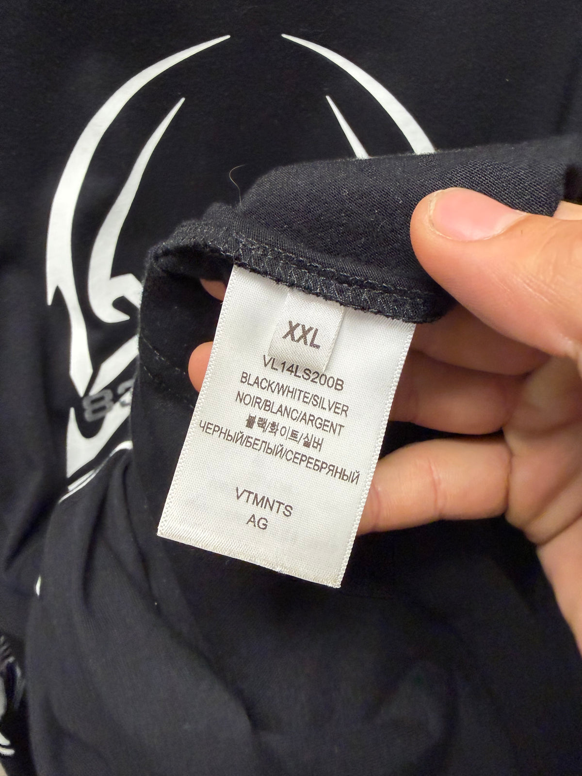 Vetements ‘Spider Print’ Black/White Long Sleeve Shirt
