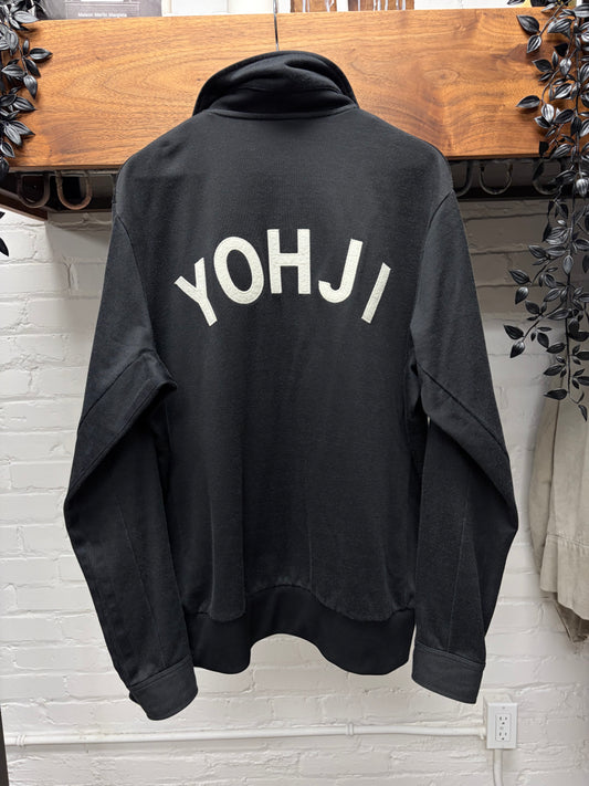 Y-3 by Yohji Yamamoto Black Zip-Up Track Jacket