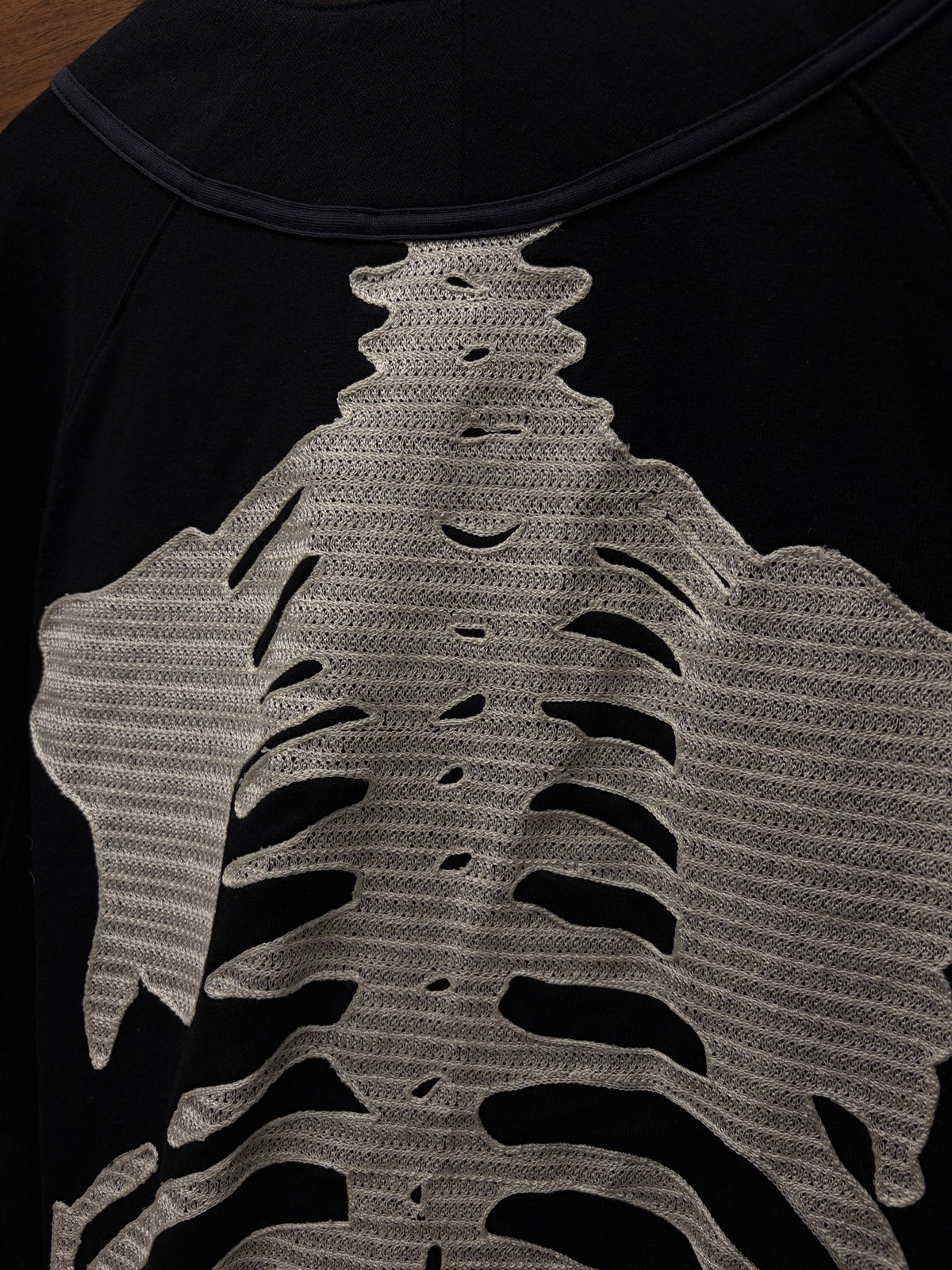 Kapital Kountry ‘16/-‘ Dense Black Bone Baseball Jersey