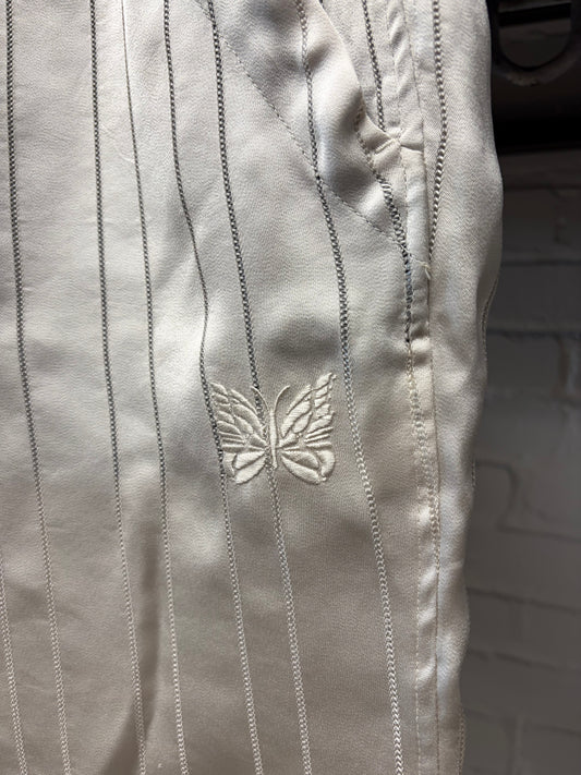 Needles Beige Striped String ‘Cowboy’ Shorts