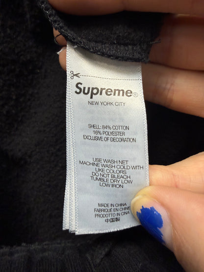 AW2026 Supreme ‘Mini Box Logo’ Black Cotton Sweat Shorts