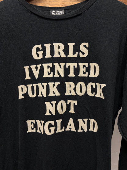 Hysteric Glamour ‘Girls Invented Punk Rock’ Black Long Sleeve Shirt