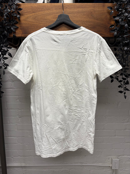 AW2016 Balmain ‘Crowned Crest Logo’ White Graphic T-Shirt