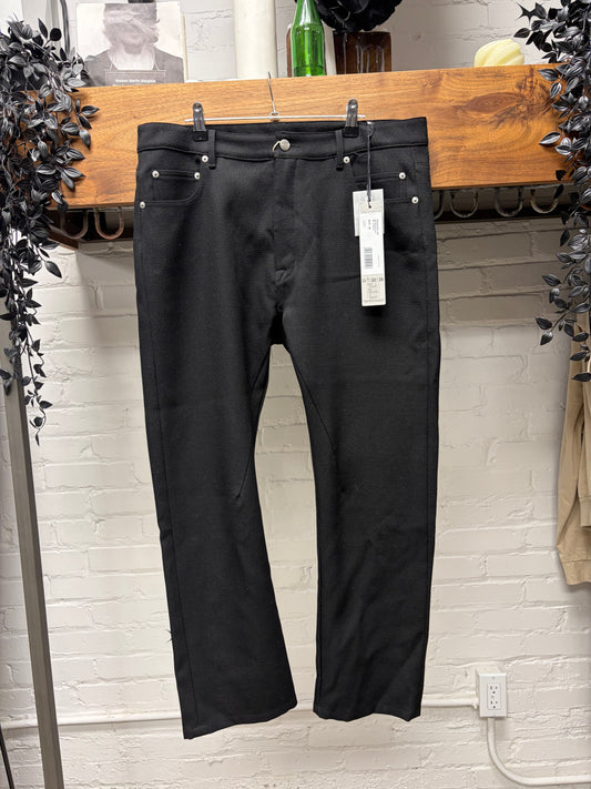 AW2024 Rick Owens ‘Porterville’ Black Detroit Cut Denim