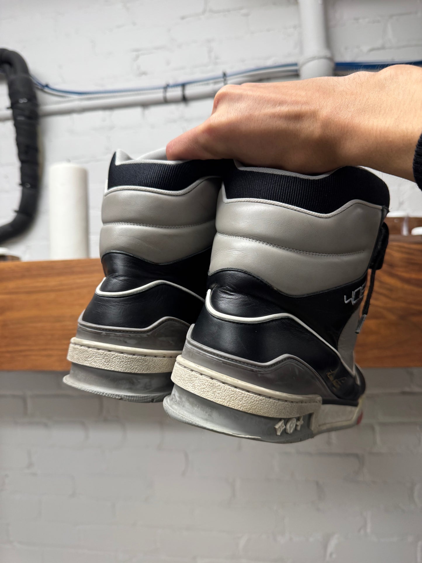 Louis Vuitton by Virgil Abloh High Top ‘LV Trainers’ Sneakers