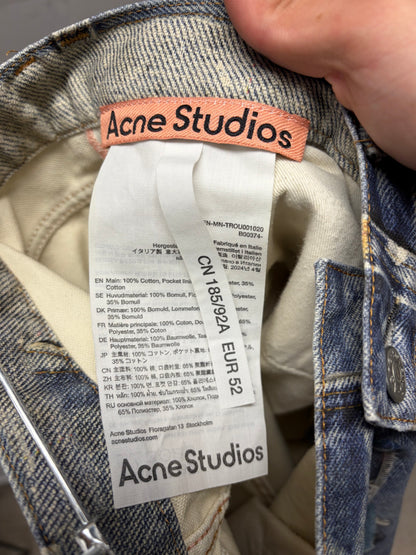 Acne Studios ‘Trompe L’Oeil’ Super Baggy Wide Leg Denim