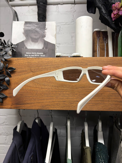 2019 Rick Owens ‘Larry’ Cream White Sunglasses