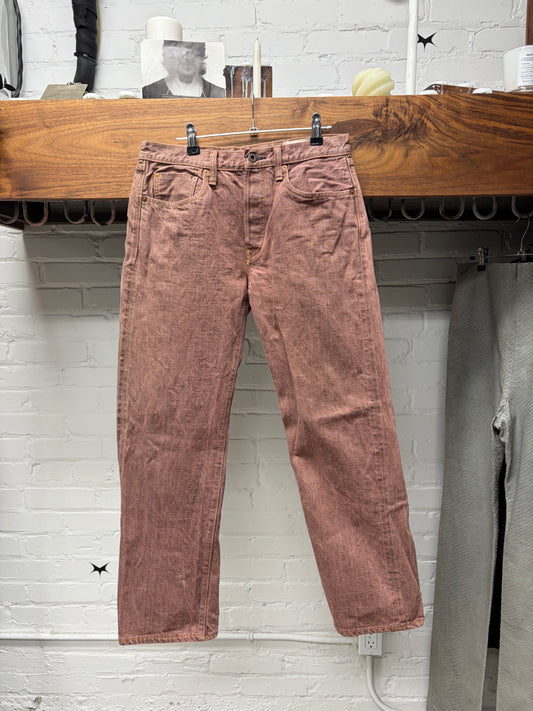 Kapital ‘Okayama Mitsu’ Factory Brown Color Buckle Back Denim