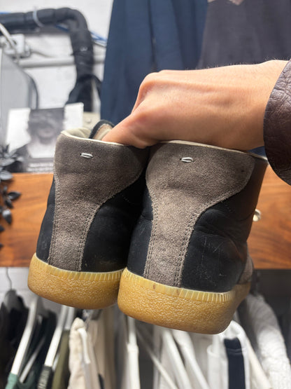 Maison Margiela ‘G.A.T.’ Brown/Navy Suede High Top Sneakers