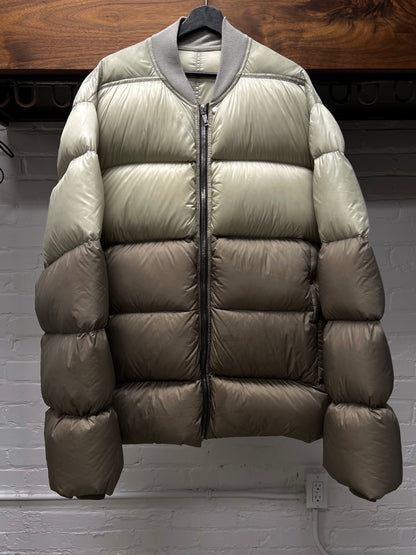 AW2021 Rick Owens ‘Gethsemane’ Milk/Dust Down Filled Bomber Jacket