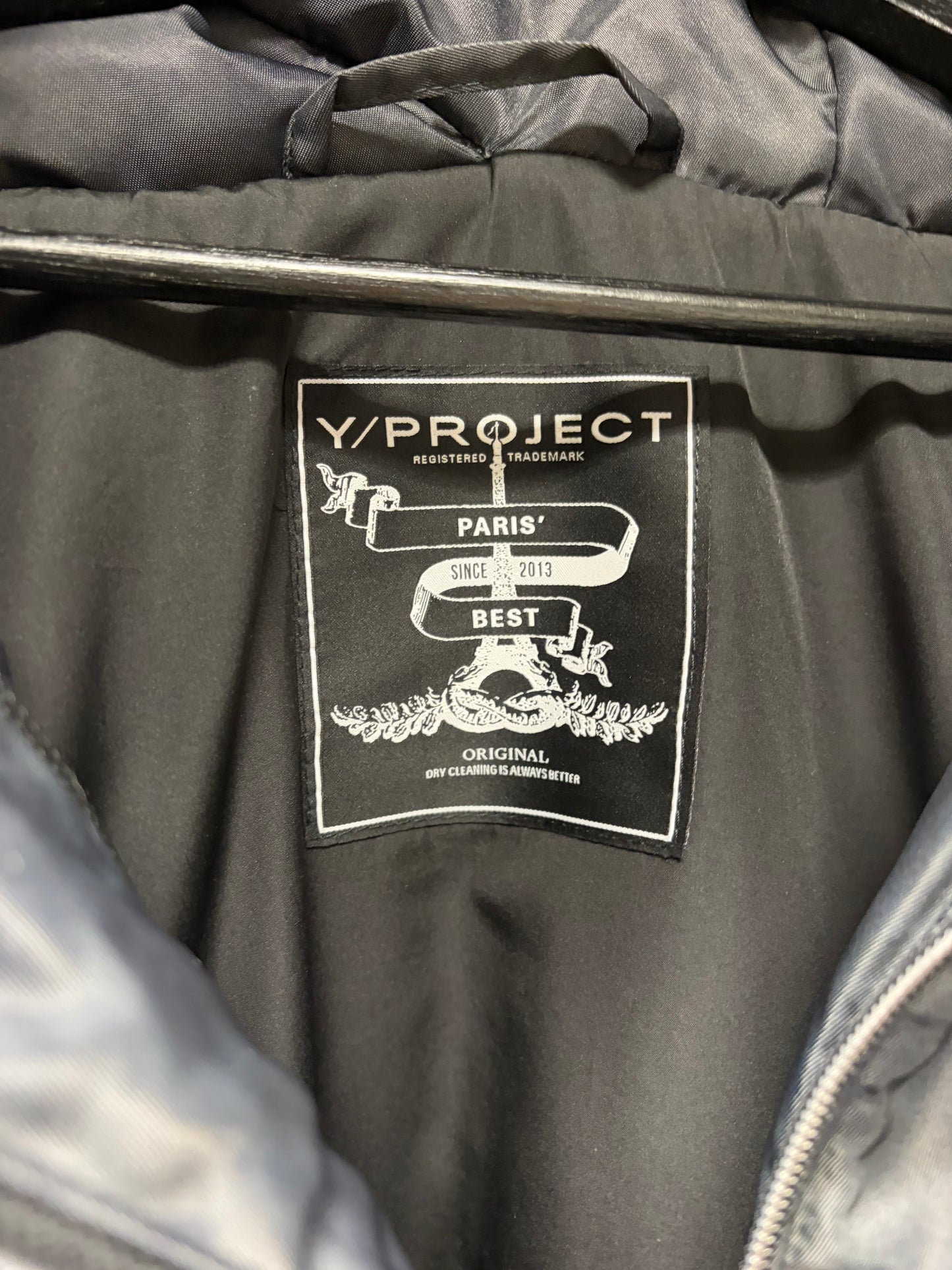 Y/Project ‘Double Collar’ Black Oversized Hooded Puffer Jacket