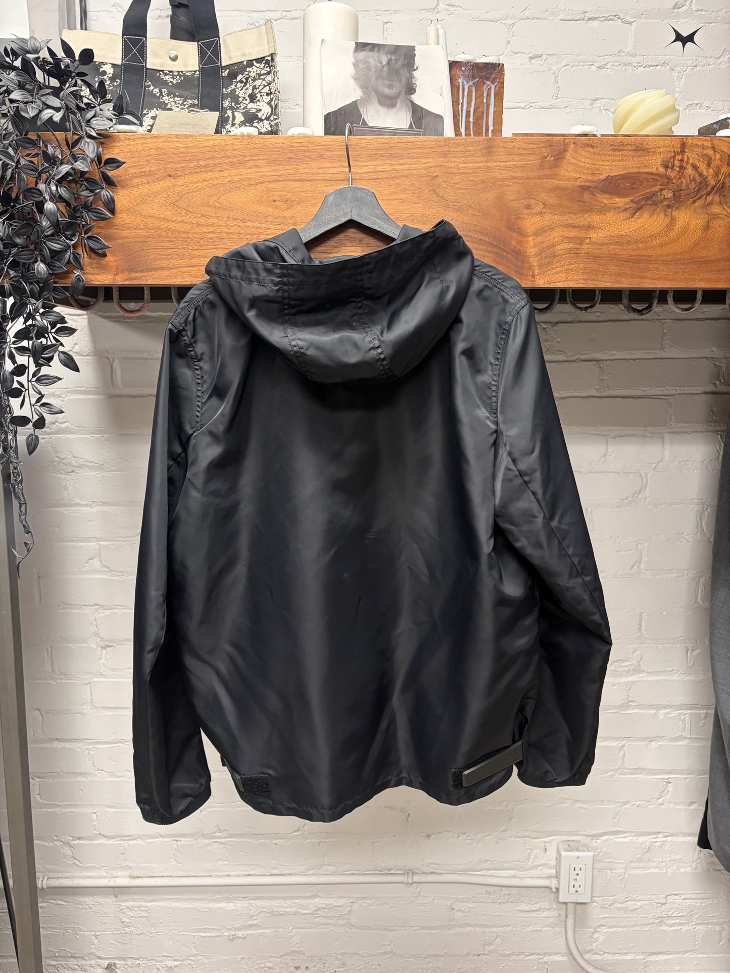 Alyx Studios Roller Buckle Black Nylon Track Jacket