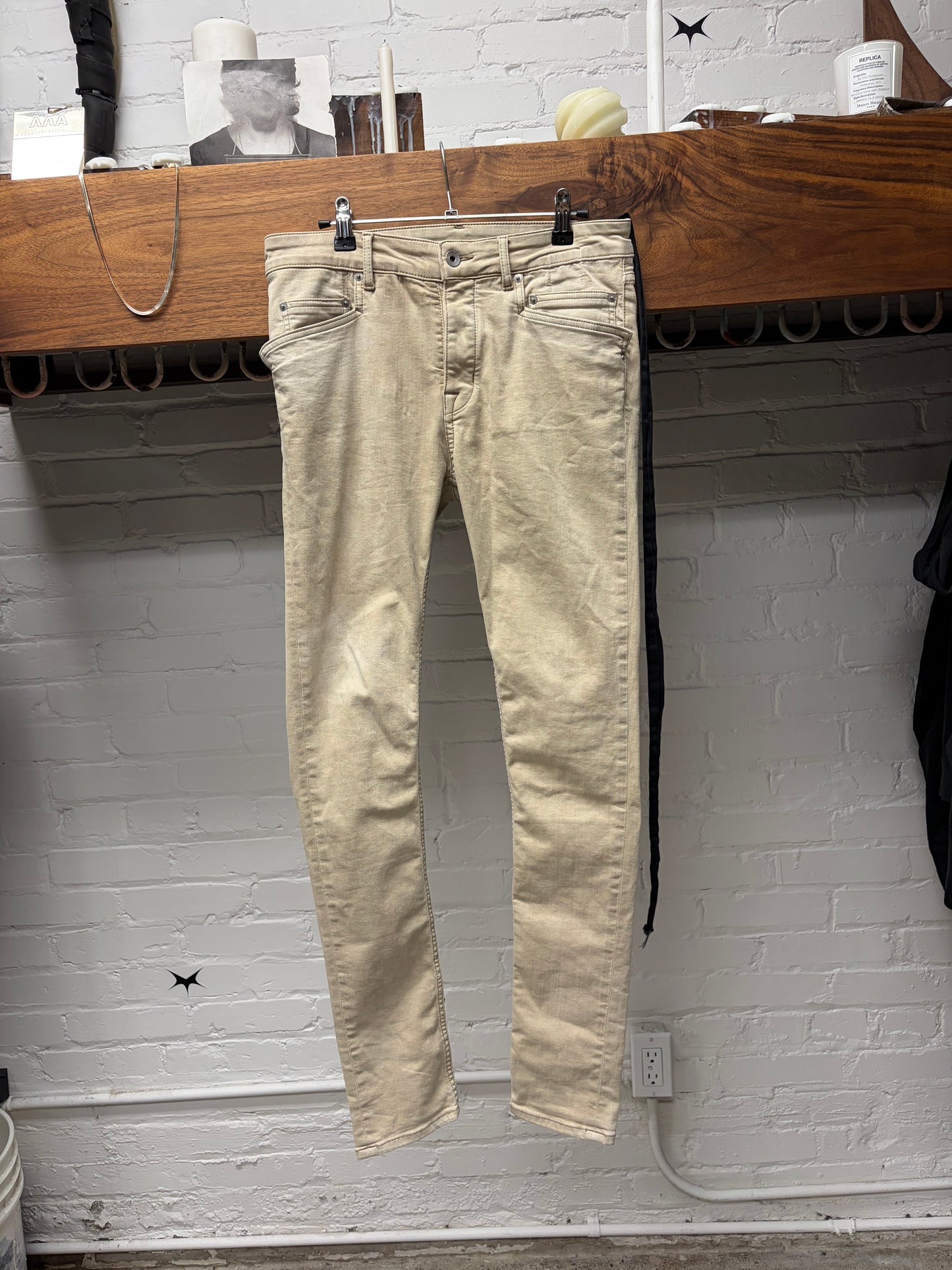 Rick Owens DRKSHDW ‘Tyrone Cut’ Mineral Wash Skinny Jeans