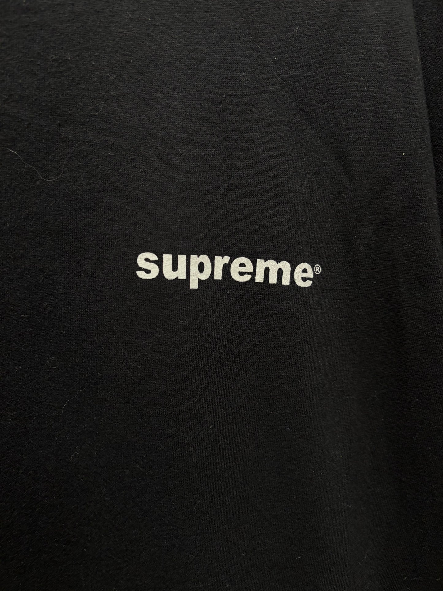 AW2024 Supreme ‘Fuck Money’ Black Graphic T-Shirt