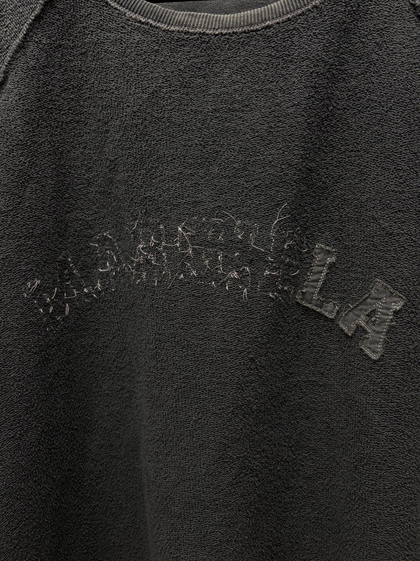 2025 Maison Margiela Embroidered Logo Short Sleeve Sweatshirt