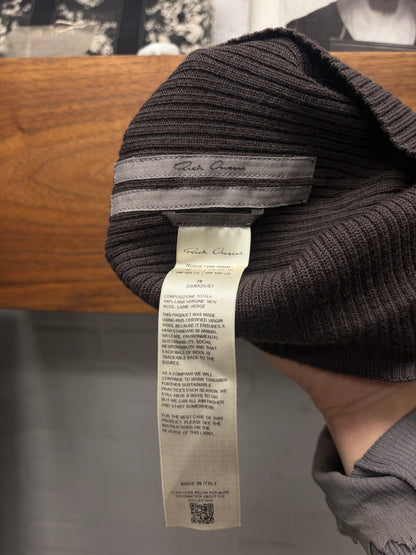 Rick Owens ‘Dark Dust’ Ribbed Wool Beanie