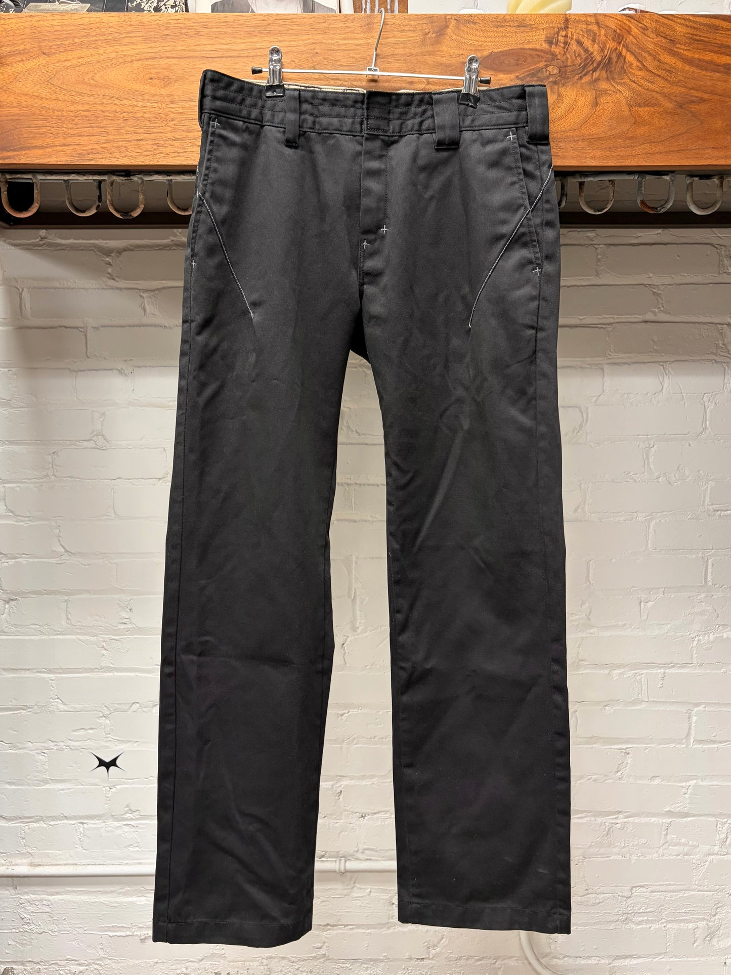 Number (N)ine x Dickies Straight Leg Black Work Pants